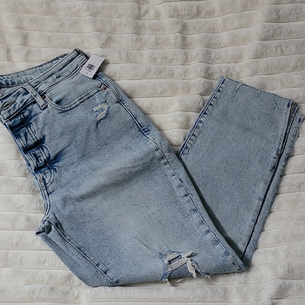 Old Navy Light Blue Women's Straight Leg Jeans